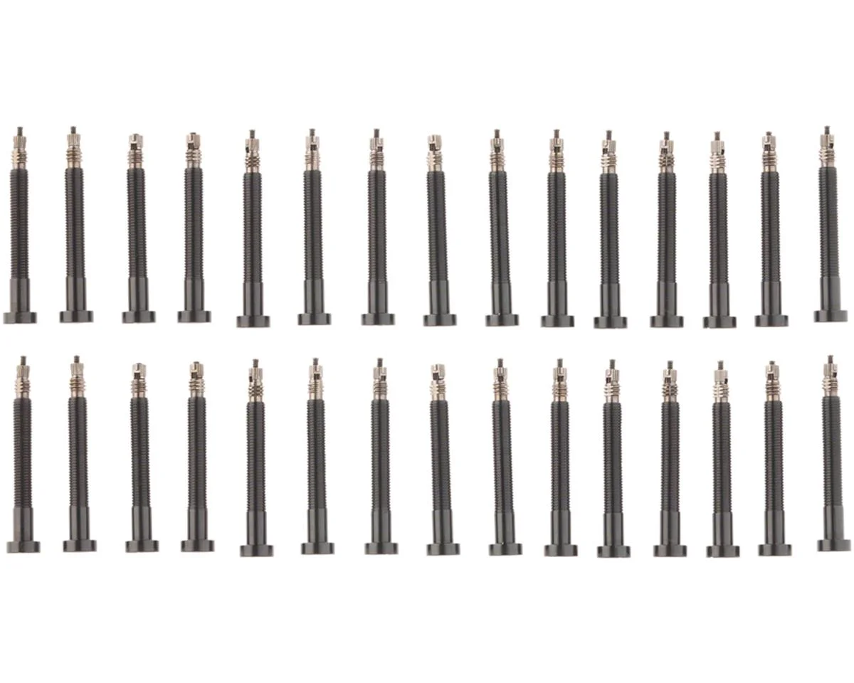 Muc-Off Tubeless Valve Box Refill (Black 44mm Stem) (Pack of 30)